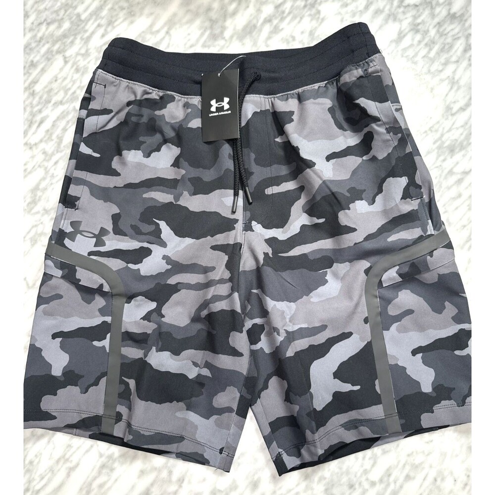 Under Armour Men's UA Sportstyle Elite Cargo Camo Print Shorts Size Medium NEW